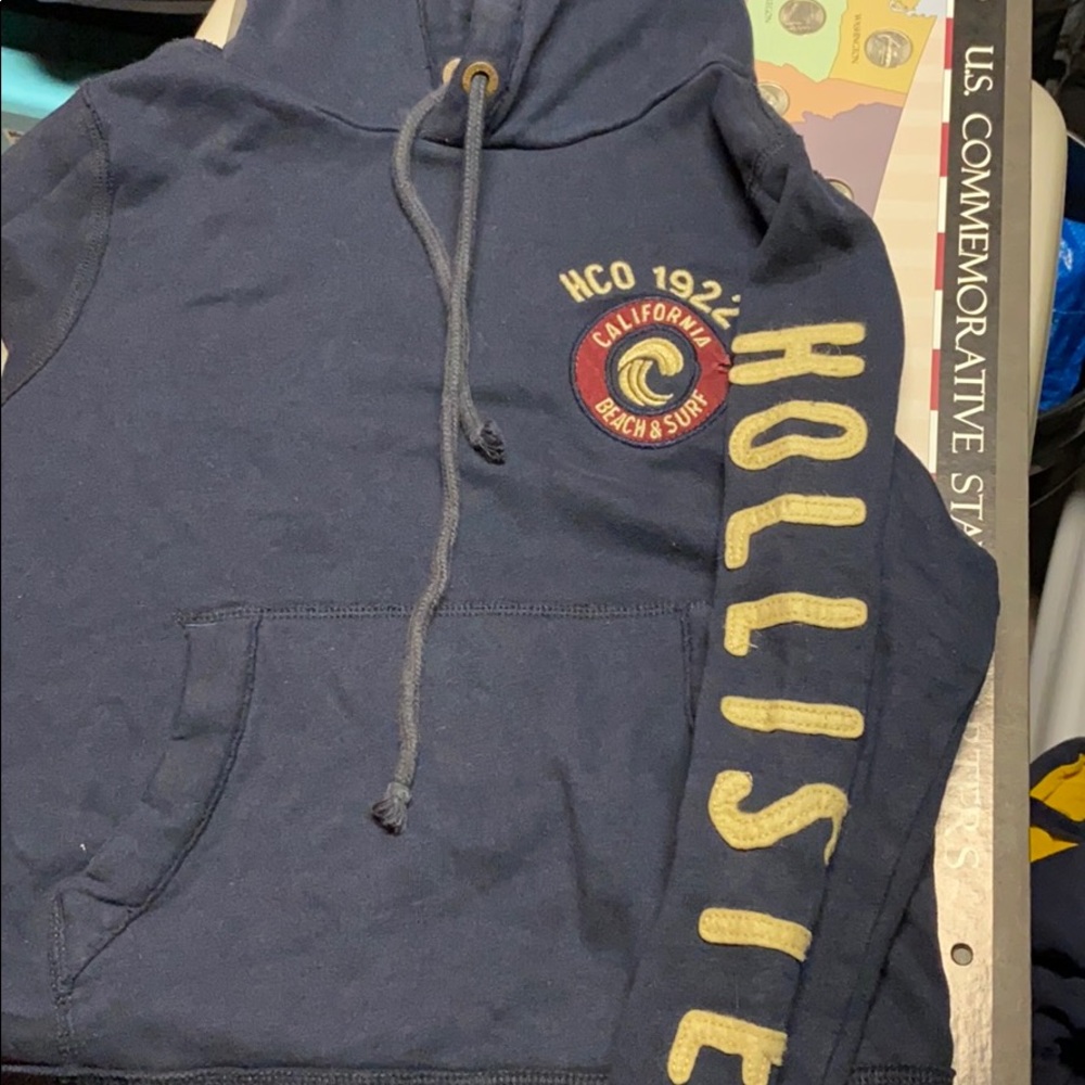 Navy hollister hoodie